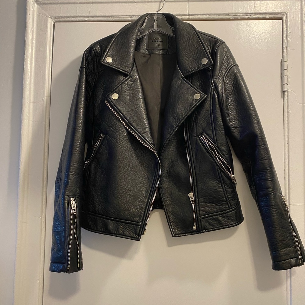 Blank nyc size m leather jacket